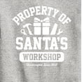 thumbnail image 3 of Instant Message - Property Of Santas Workshop Christmas - Toddler & Youth Crewneck Fleece Sweatshirt, 3 of 6