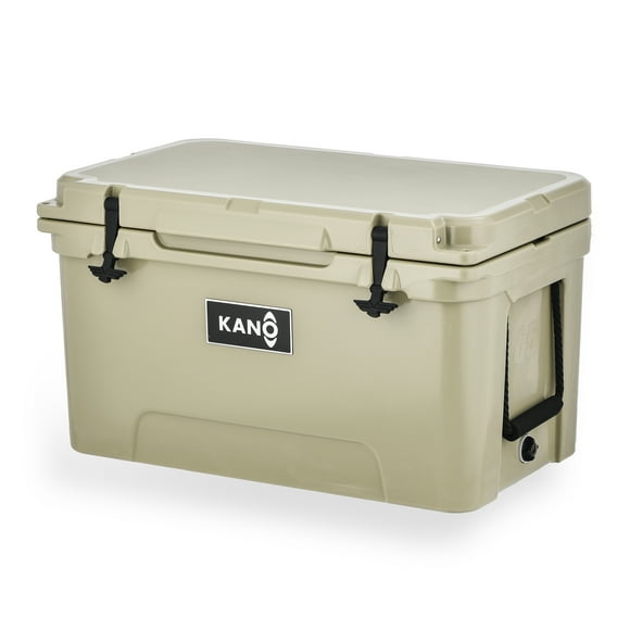 Hielera Portátil 61 Litros Kano 65QT Grande 90 Latas Beige