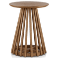 thumbnail image 1 of Bouclair Brown Mango Wood Openwork Side Table, 1 of 10
