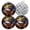 Black1243, variant on 4 PCS Pot Holders for Kitchen,Potholders Sets with Hook for Oven,Cooking,Baking,Lotus Flower With Yin-Yang