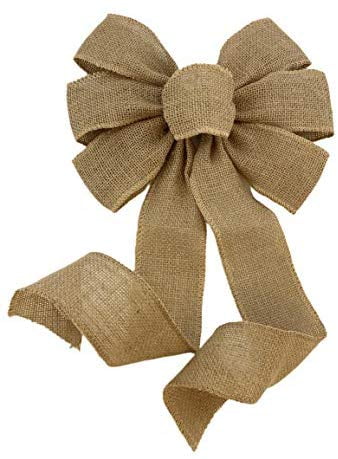 Easter Bow Details about   Wedding White Farmhouse Wired Burlap 10" Bow Home Decor Wreath 
