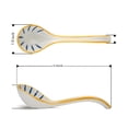 thumbnail image 4 of 12X Ceramics Soup Spoons Set of Japanese Soup Spoon Long Handle Soup Spoons for Pho Ramen Noodles Wonton Dumpling Rice, 4 of 5
