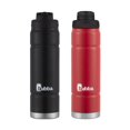 thumbnail image 4 of bubba Trailblazer Stainless Steel Water Bottles with Two Extra Interchangeable Lids, 24 oz (709 ml), Licorice & Watermelon, 4 of 6