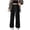 Black 0203c, variant on Girls Black Pants 7/8 Kids Clothes Flare Leggings for Girls 10-12 Bottom Leggings for Girls Girl Khaki Pants Sweatpants for Teens Girls Girls Pants Set