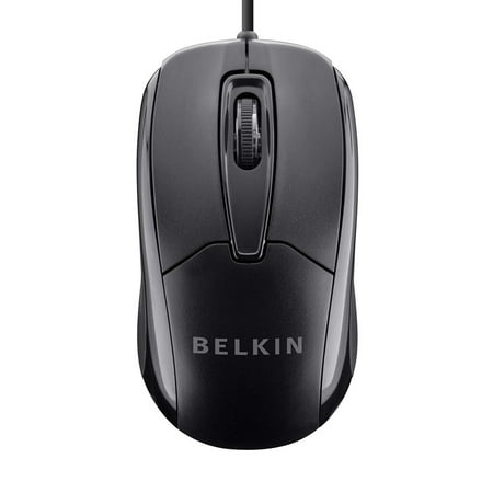 Belkin 3-Button Wired USB Optical Ergonomic Mouse with 5-Foot (Best Ergonomic Wired Mouse)