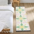 thumbnail image 3 of Yayeee Runner Rug for Bedroom 2'x6' Machine Washable Hallway Non Slip Mat, Retro Yellow Stars, 3 of 8