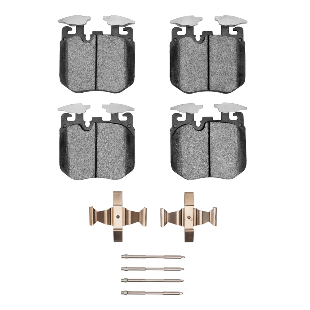 Dynamic Friction Company 1553-1868-01 DFC 5000 Advanced Brake Pads - Low Metallic and Hardware Kit