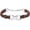 Brown-Silver, variant on Infinity Genuine Leather Keepsake Memorial Bangle Urn Bracelet Cremation Bracelet for Women Men