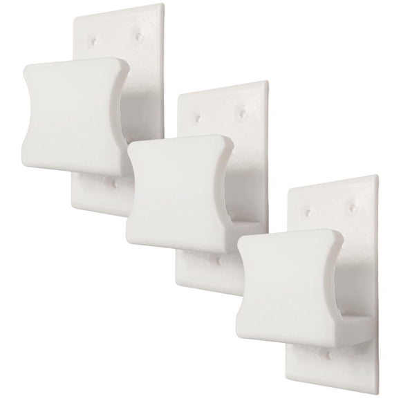 Ganchos De Pared para Armario GanLuxyWhite 3 Pzs Grande 5x10cmBlanco.