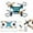 Blue, variant on Mini Drone Beginner-Friendly Stunt Flyer, Remote Little Aerobatic 4-Axis Drone with LED Light, Rechargeable 360° Rotating Stunt Control Flying, Surprise Gift for Boys and Girls