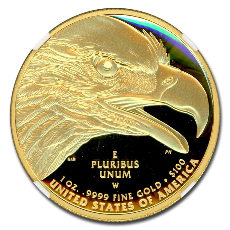 2021-W 1 oz HR American Liberty Gold PF-70 NGC (Everhart Signed