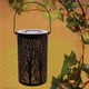 thumbnail image 4 of Linterna Solar Con Batería De 600 Mah, Linterna De Jardín Hueca De Hierro Forjado, Luz Decorativa Colgante Para Exteriores Para Patio, Porche, Camino De Parque matsuzay HA013248-00, 4 of 7