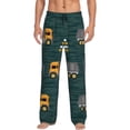 thumbnail image 1 of Kdxio Big Machine Print Mens Pajama Pants Set Sleep & Lounge Pants, PJ Bottoms with Pockets and Button Fly-Small, 1 of 6