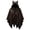 Coffee, variant on Hooded Cape with Ear Detail Wrap Style Outerwear Side Lace Up Strap Buckle Design Irregular Cut Overpiece for Halloween Themed Gathering Outfit (Wine,One Size)