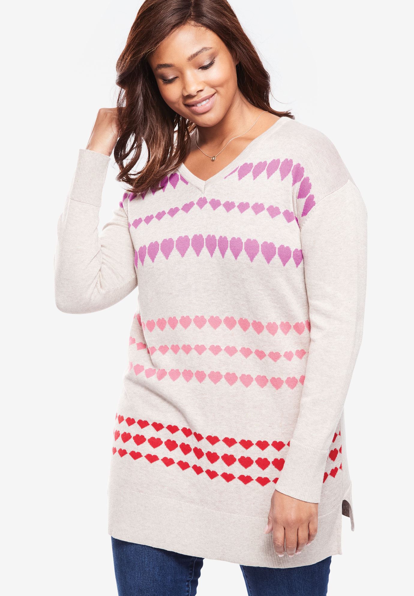 plus size fine knit jumper