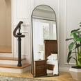 thumbnail image 4 of Antok Arched Full Length Floor Mirror 59"x16" Full Body Mirror with Stand, for Bedroom, Living Room, Cloakroom, Black, 4 of 5