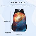 thumbnail image 4 of Garronmavis Flaming Baseball School Backpack and Lunch Bag with Pencil Case for Girls 10-12 Water Bottle Holder Middle School Bag Boys 17 Inch Bookbags with Lunchbox Kids Backpacks Sets, 4 of 7