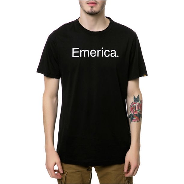 Camiseta gráfica Emerica The Pure 12 para Hombre Negra Extragrande