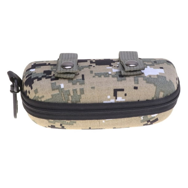 Caja de vidrios de camuflaje Caja de almacenamiento de gafas portátiles Caja de almacenamiento de gafas al aire libre