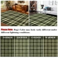 thumbnail image 6 of GlowSol 6'x9' Washable Area Rugs for Living Room Modern Farmhouse Plaid Rug Non-Slip Low Pile Large Rug Floor Cover, Dark Green, 6 of 7