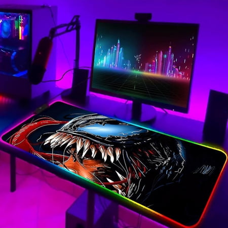 Venom Villain Rgb Mouse Pad, Backlit Led, Game Player 300x800x3 ...
