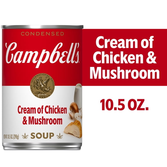 Campbell's Condensed Cream of Chicken and Mushroom Soup, 10.5 oz Can