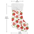 thumbnail image 2 of Coolnut Strawberry Christmas Stocking, Personalized Large Candy Stocking, Xmas Stockings Decoration Hanging Gift for Family Holiday Party Ornaments Decor Fireplace, 2 of 7
