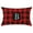 B, variant on Bfogop Christmas Classic Farmhouse Buffalo Check Plaids Linen Soft Soild Decorative Square Porch Throw Pillow Covers Home Decor Cushion Case for Sofa Bedroom 12x20 Inch, Red and Black
