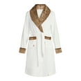 thumbnail image 4 of Martha Stewart Everyday Women's Plush Robe with Faux Fur Trim, Sizes S-XXL, 4 of 4