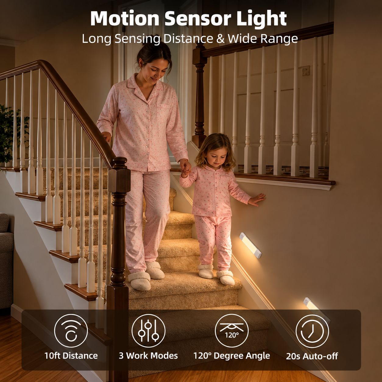EZVALO Under Cabinet LED Motion Sensor Lights, 3 Pack photo 4