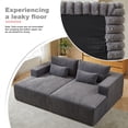 thumbnail image 6 of TUANLUO Chaise Lounge Indoor, 87" Oversized Upholstered Sectional Couch for Living Room, Corduroy 2-Seater Lounge Chair, No Assembly Required, Gray, 6 of 12