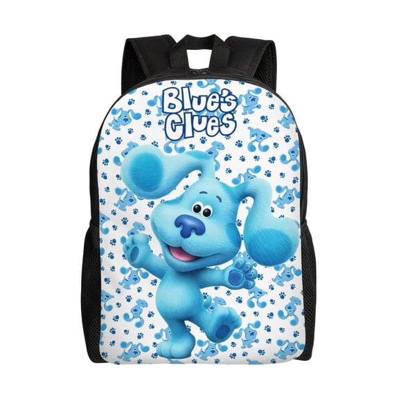 Blues Cartoon Clues Backpack,3d Print Laptop Backpack Lightweight Casual Daypack Bookbag Multi-Function Travel Backpack