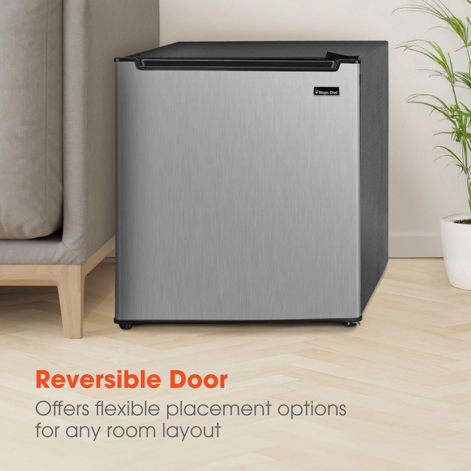 Magic Chef 1.7-cu. ft. Mini Fridge in Stainless Steel