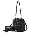 thumbnail image 2 of Larissa Vegan Leather Womens Bucket Bag with Wallet- 2 pieces by Mia K, 2 of 6