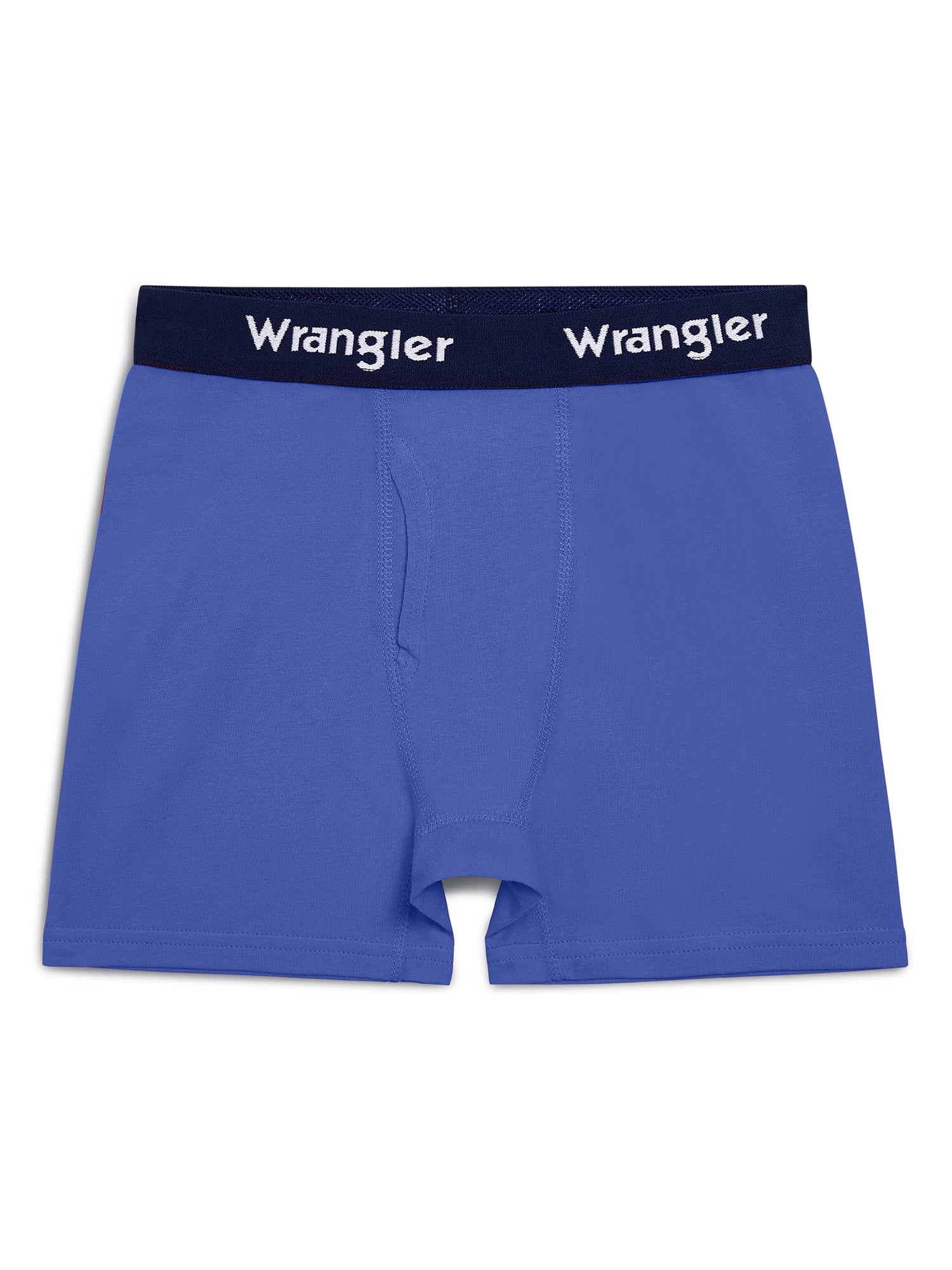 Wrangler Boys' Cotton Boxer Briefs, Soft Boys Underwear w/ 4-Way Stretch, Medium, 5-Pack