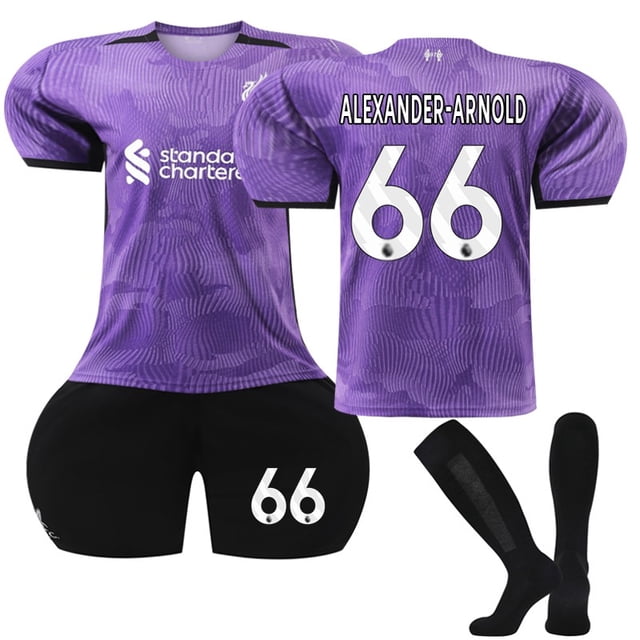 23-24 Liverpool Away Kids Football Shirt No. 66 Alexander-Arnold 26