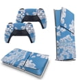 thumbnail image 5 of Serene Cloudy Sky Console Skin Bundle for PS5 Pro Slim Disc & Digital / PS4 – Full Wrap + Dual Controller Flair, 5 of 5