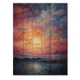 thumbnail image 3 of Designart "Infinite Horizons Colorful Sky Photo I" Nautical & Beach Print on Natural Pine Wood, 3 of 5