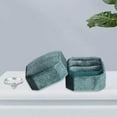 thumbnail image 4 of tredstone Octagonal Corduroy Ring Box Holder Rings Bearer for Ceremony Girls Proposals Green Double Slots, 4 of 7