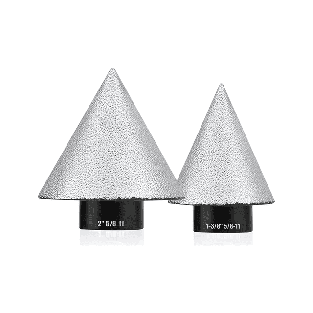2pcs Broca Biselada De Diamante 50mm Y 35mm Cerámica Granito Malubero Plateado