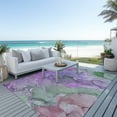 thumbnail image 6 of Addison Rugs Chantille Indoor/Outdoor Contemporary Watercolors Purple Washable Rectangle Rug, 8' x 10', 6 of 6