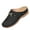 Black, variant on Clogs for Women Mules Shoes: Comfortable Arch Support Closed Toe Sandals Backless Low Wedge Slip On Shoes Brown 9(42)