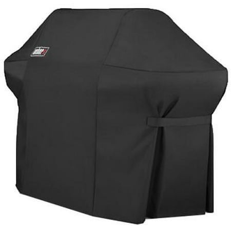 Summit 400 Series - Weber Summit 400 Series Black Grill Cover 100% Flexible Polyester Fabric