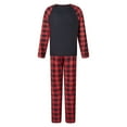 thumbnail image 4 of DuAnyozu Christmas Pajamas Matching Family Pj Set Long Sleeve Tops and Plaid Pants for Sleepwear Soft Loungewear Pjs, 4 of 10