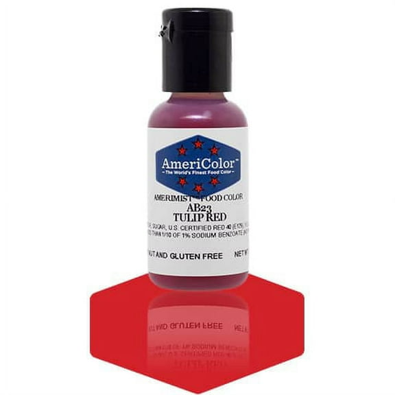 AmeriColor AmeriMist Tulip Red, .65 Ounce, Airbrush Food Color