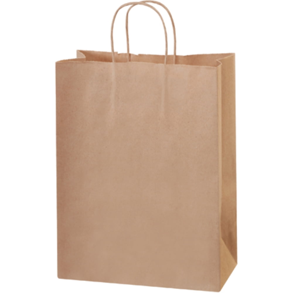 Box Partners Paper Shopping Bags 10" x 5" x 13" Kraft 250/Case BGS104K