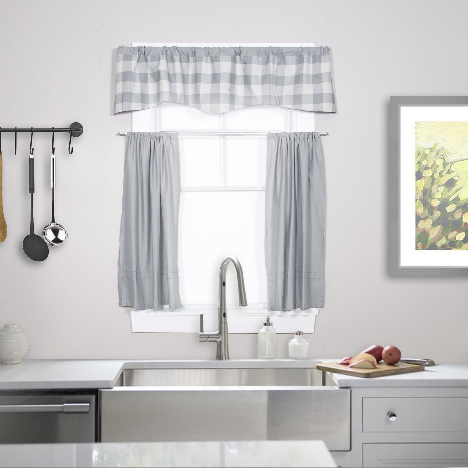 Lunar tringle à rideaux basique Fast Fit à installation facile En plusieurs couleurs