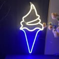thumbnail image 4 of Big Ice Cream LED Neon Sign Lights Light up Signs for Wall Decoration Gift and blue, 4 of 6