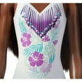 thumbnail image 3 of Barbie White Swimwear Beach Doll, Brunette, 3 of 4