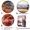 thumbnail image 3 of Designart "Charming Provence Countryside Landscape III" Countryside Floater Framed Wall Art Prints, 3 of 5